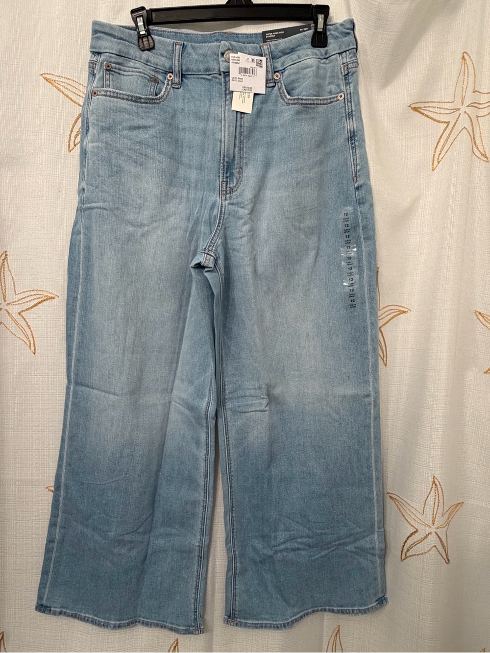 American Eagle curvy baggy wide leg size 12 women new